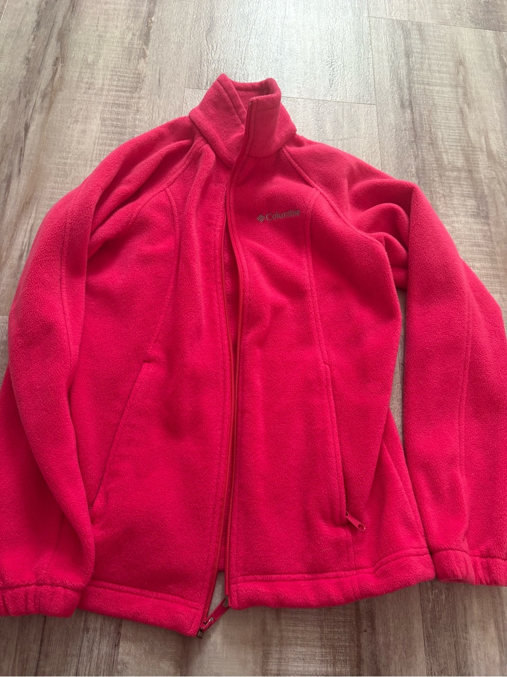 Columbia Fleece Zip Up Pink Small
